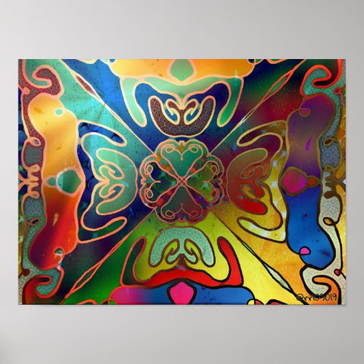 虹色の夢 ポスター (正面)