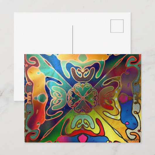 虹色の夢 ポストカード (正面/裏面)