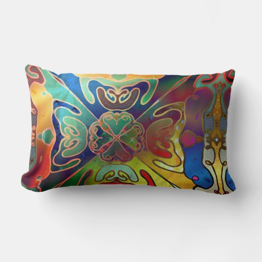 虹色の夢 ランバークッション (正面)