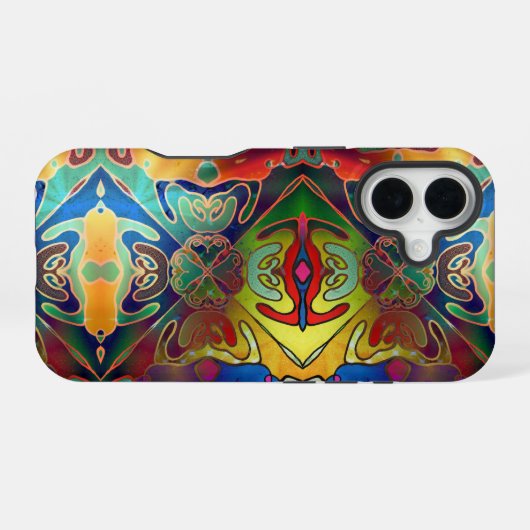 虹色の夢 iPhone 16ケース (裏面横)