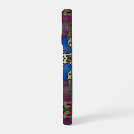 虹色の夢 iPhone 16ケース (左側面)