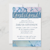 虹色の大理石 |トレンディーフェイクホロ卒業 招待状 (正面)