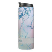 虹色の大理石 |ホロフェイクブルーピンク タンブラー (回転右)