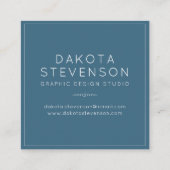 虹色の大理石 |ホロフェイクモノグラム スクエア名刺 (裏面)