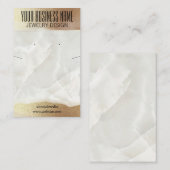 虹色の大理石DIYイヤリングネックレスホルダー 名刺 (正面/裏面)