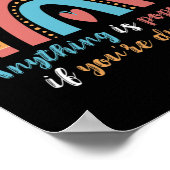 虹色の失読症の可能性読は ポスター (角)