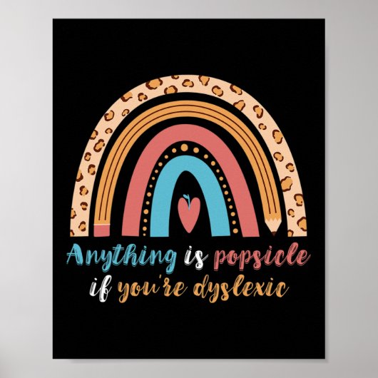 虹色の失読症の可能性読は ポスター (正面)