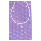 虹色の幾何学的抱き枕 スモールペーパーバッグ (裏面)