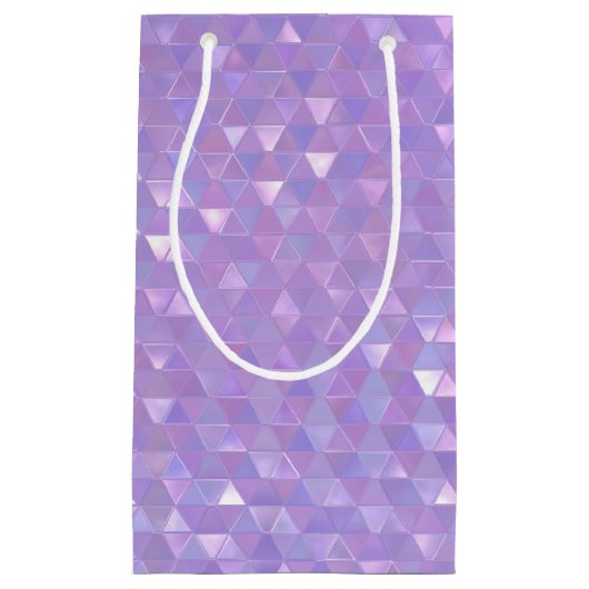 虹色の幾何学的抱き枕 スモールペーパーバッグ (正面)