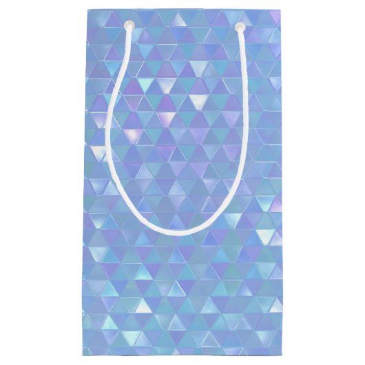 虹色の幾何学的抱き枕 スモールペーパーバッグ (正面)