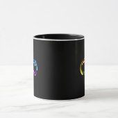 虹色の彗星の無限大のシンボル マグカップ (中央)