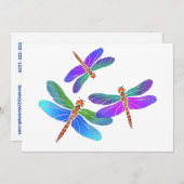 虹色の急降下爆撃のトンボ 招待状 (正面/裏面)