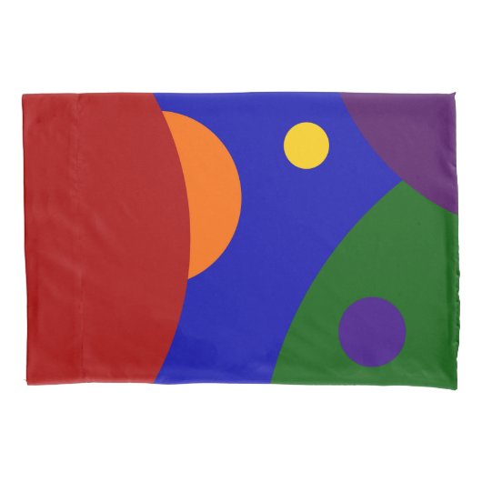 虹色の惑星 枕カバー (正面)