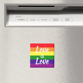 虹色の愛は愛 LGBTQプライド マグネット