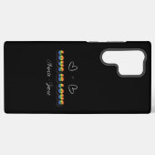 虹色の愛 LGBTQ SAMSUNG GALAXYケース (裏面横)