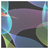 虹色の抽象美術 ファブリック (クローズアップ)