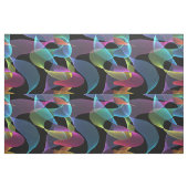 虹色の抽象美術 ファブリック (ファットクウォーター)