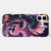 虹色の放射：グラデーションiPhoneケース Case-Mate iPhoneケース (裏面 (横))