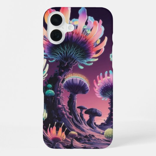 虹色の放射:グラデーションiPhoneケース iPhoneケース (裏面)