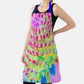 虹色の数々の抽象芸術円錐花 エプロン (インサイチュ)