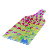 虹色の数々の抽象芸術円錐花 カッティングボード (角)