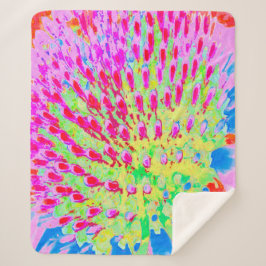 虹色の数々の抽象芸術円錐花 シェルパブランケット