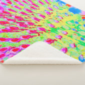 虹色の数々の抽象芸術円錐花 シェルパブランケット (3/4)