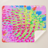 虹色の数々の抽象芸術円錐花 シェルパブランケット (正面(横))