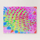 虹色の数々の抽象芸術円錐花 ジグソーパズル (横)