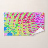 虹色の数々の抽象芸術円錐花 バスタオルセット (ハンドタオル)