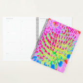 虹色の数々の抽象芸術円錐花 プランナー手帳 (ディスプレー)