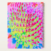虹色の数々の抽象芸術円錐花 プランナー手帳 (裏面)
