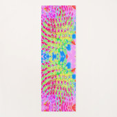 虹色の数々の抽象芸術円錐花 ヨガマット (正面)