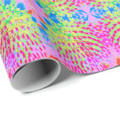 虹色の数々の抽象芸術円錐花 ラッピングペーパー (ロールコーナー)