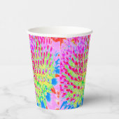 虹色の数々の抽象芸術円錐花 紙コップ (右)