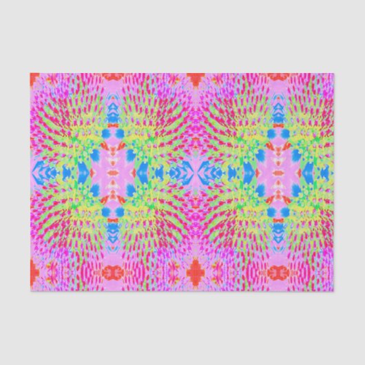 虹色の数々の抽象芸術円錐花 薄葉紙 (正面)