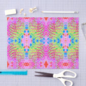 虹色の数々の抽象芸術円錐花 薄葉紙 (クラフト)