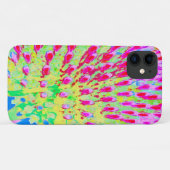 虹色の数々の抽象芸術円錐花 Case-Mate iPhoneケース (裏面(横))