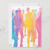 虹色の文字プライドパーティー 招待状 (裏面)