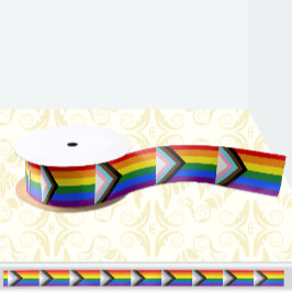 虹色の旗のリボン、プライドフラグ、LGBTQ サテンリボン