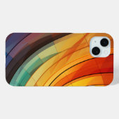 虹色の曲線デザイン Case-Mate iPhoneケース (裏面 (横))