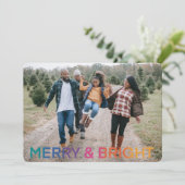 虹色の楽しい輝く写真 シーズンカード (スタンド正面)