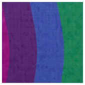 虹色の波線 ファブリック (クローズアップ)