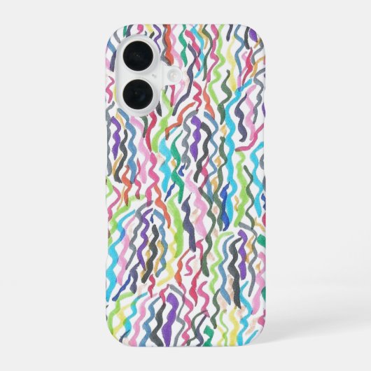 虹色の海藻 iPhone 16ケース (裏面)