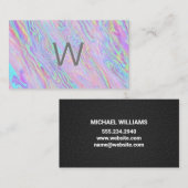 虹色の液体の背景 名刺 (正面/裏面)