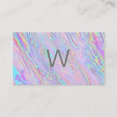 虹色の液体の背景 名刺 (正面)