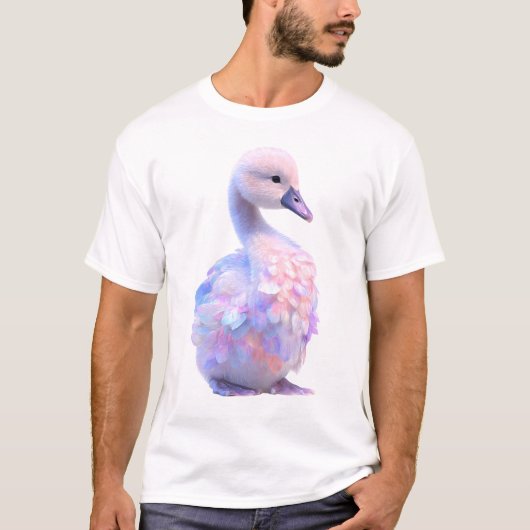 虹色の淡い幻想のシグネットの男性用 Tシャツ (正面)