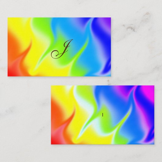 虹色の炎、激しい愛 名刺 (正面/裏面)