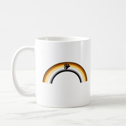 虹色の熊 コーヒーマグカップ (左)