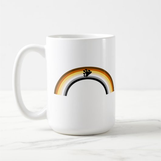 虹色の熊 コーヒーマグカップ (左)